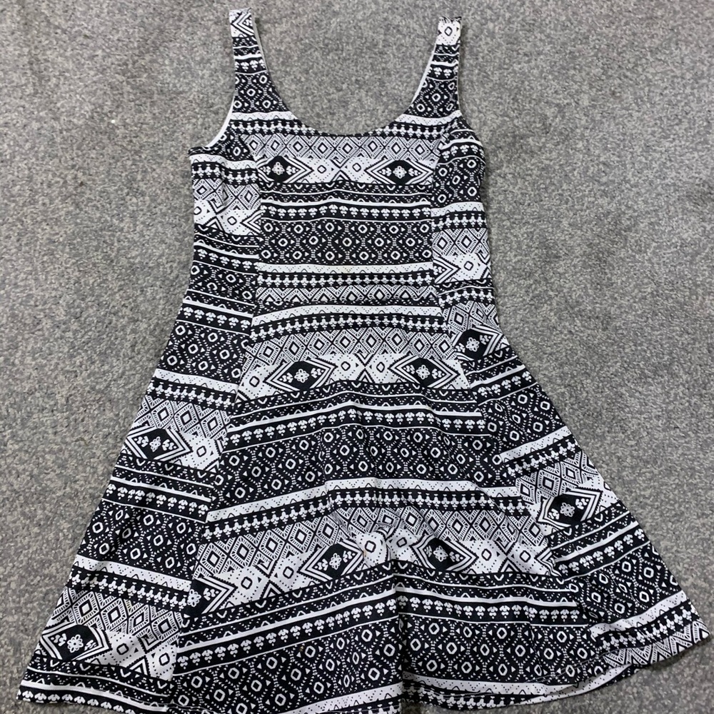 H&M Black and White Dress